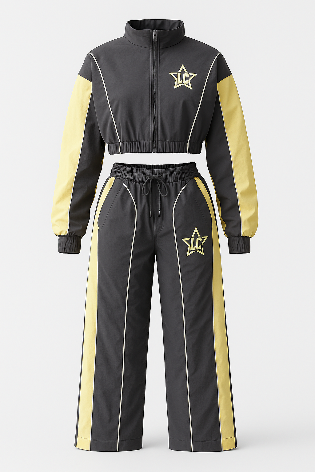 Yellow and Black female Tracksuit